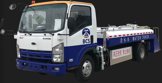Elektrikli 3000l Su Servis Kamyonu Paslanmaz Çelik Tank